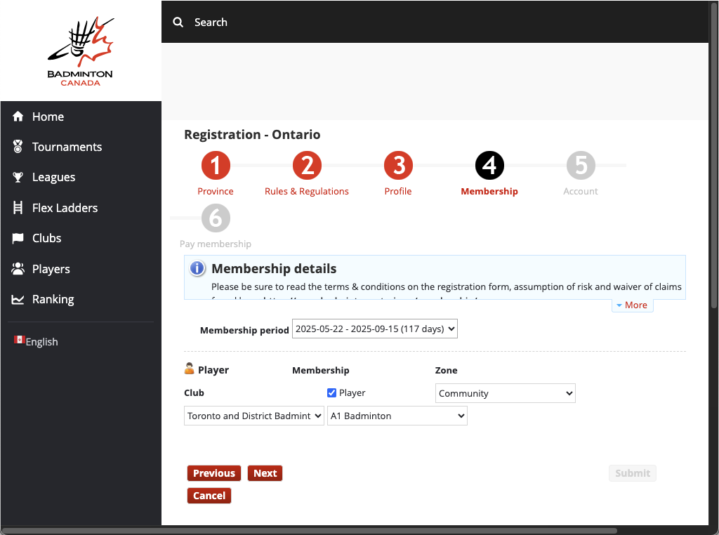 New Membership