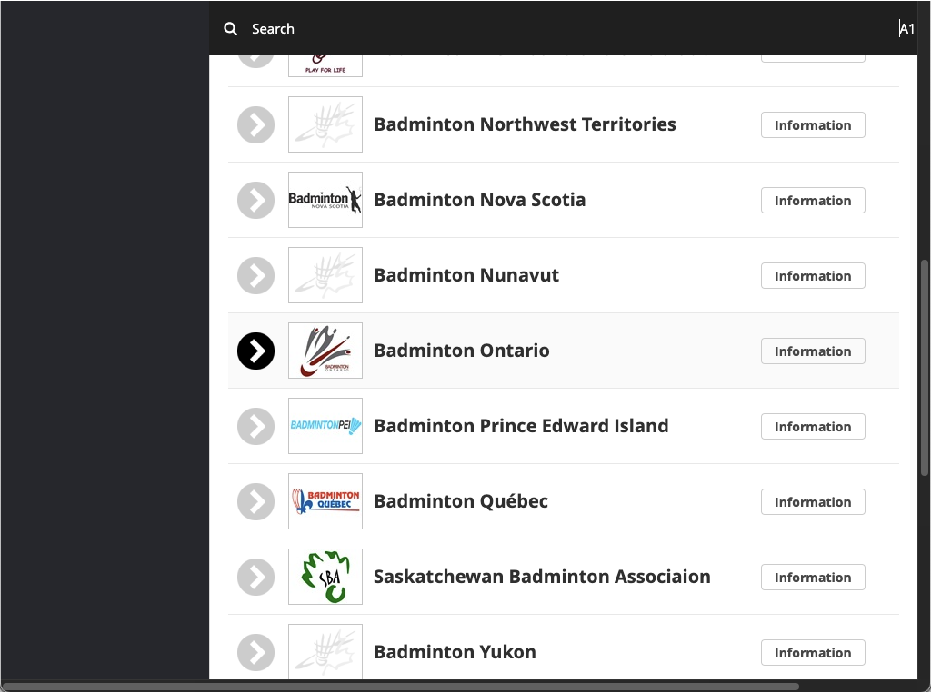 Choose Badminton Ontario